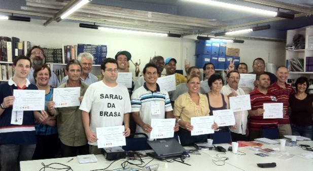 Foto: OBORÉ recebe radiocomunicadores populares para oficina de radiojornalismo 