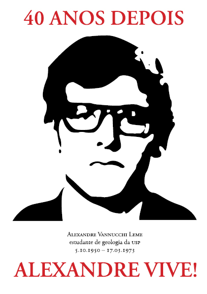 Foto: Entidades prestam homenagens a Alexandre Vannucchi Leme, nesta quinta (14) e sexta (15)