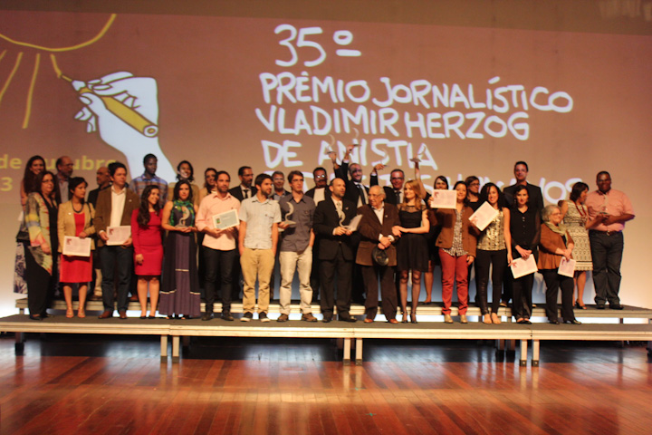 Foto: Cerimônia do 35º Prêmio Vladimir Herzog é marcada por homenagens e denúncias de violações aos direitos humanos