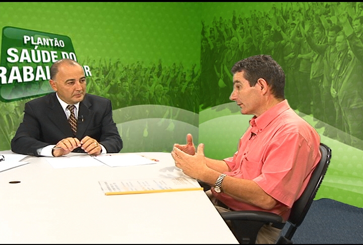 Foto: 'Plantão Saúde do Trabalhador' entrevista Clemente e mostra reportagem com ministro da Saúde