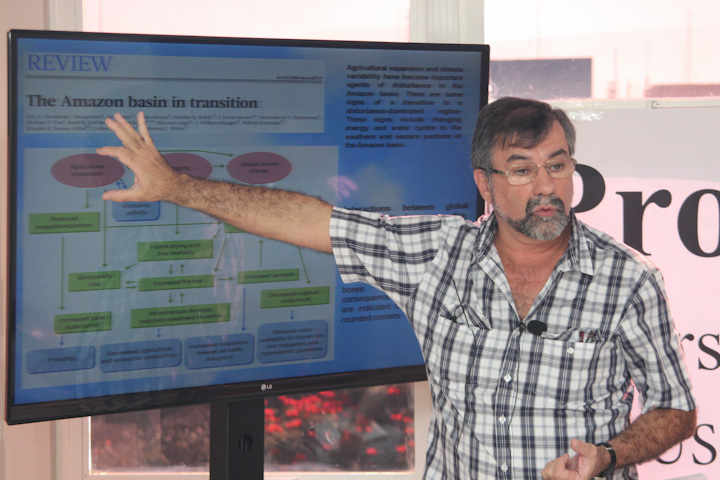 Foto: No Repórter do Futuro, Paulo Artaxo falou sobre o papel da Amazônia no controle do clima global